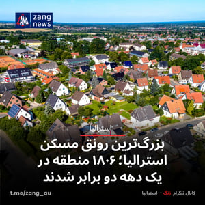 بزرگ‌ترین رونق مسکن استرالیا؛ ۱۸۰۶ منطقه در یک دهه دو برابر شدند