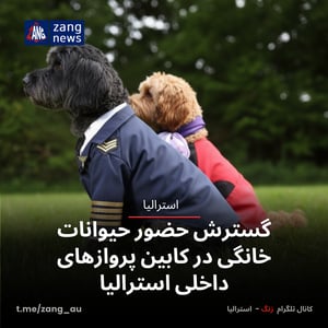گسترش حضور حیوانات خانگی در کابین پروازهای داخلی استرالیا