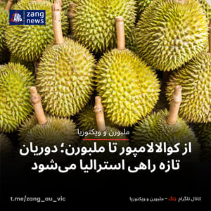 از کوالالامپور تا ملبورن؛ دوریان تازه راهی استرالیا می‌شود