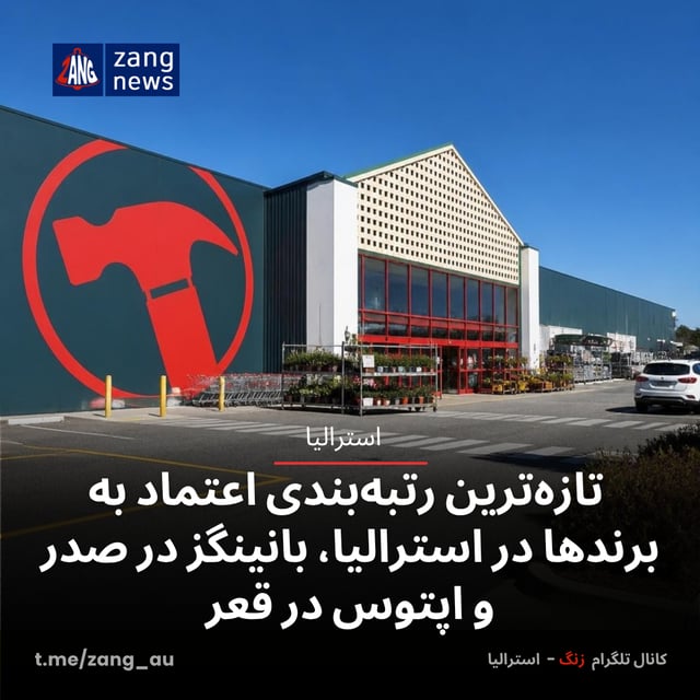 تازه‌ترین رتبه‌بندی اعتماد به برندها در استرالیا، بانینگز در صدر و اپتوس در قعر