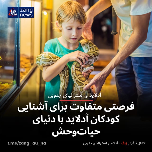 فرصتی متفاوت برای آشنایی کودکان آدلاید با دنیای حیات‌وحش
