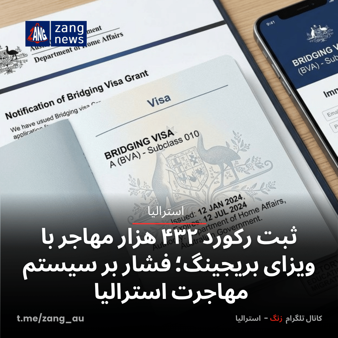 ثبت رکورد ۴۳۲ هزار مهاجر با ویزای بریجینگ؛ فشار بر سیستم مهاجرت استرالیا