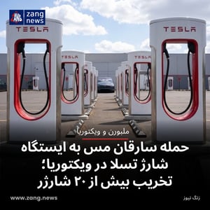 حمله سارقان مس به ایستگاه شارژ تسلا در ویکتوریا؛ تخریب بیش از ۲۰ شارژر
