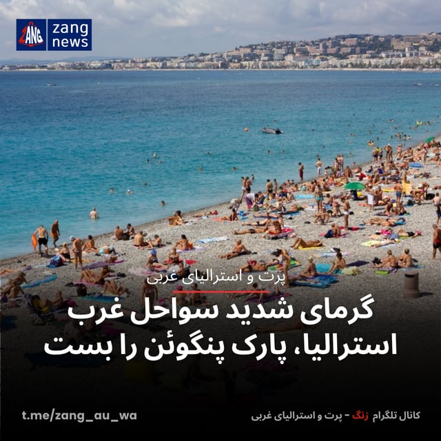 گرمای شدیدِ سواحل غرب استرالیا، پارک پنگوئن را بست